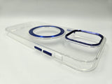 Husa Iphone 14 Pro , silicon , margini solide , Protectie camera, MagSafe Albastru