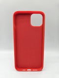 Husa Iphone 14 Plus silicon moale , protectie butoane, interior material textil Rosu