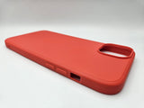 Husa Iphone 14 Plus silicon moale , protectie butoane, interior material textil Rosu