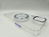 Husa Iphone 12 Pro Max , silicon , margini solide , Protectie camera, MagSafe Albastru