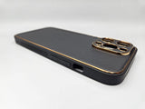 Husa Iphone 13 Pro  Luxury piele ecologica, antisoc, Negru
