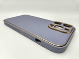 Husa Iphone 12 Pro Luxury piele ecologica, antisoc, Mov