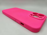 Husa Iphone 13 Pro silicon , protectie butoane ,interior material textil Roz