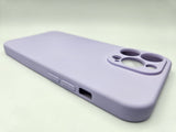 Husa Iphone 13 Pro silicon , protectie butoane ,interior material textil Lilla