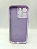 Husa Iphone 13 Pro silicon , protectie butoane ,interior material textil Lilla