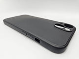 Husa Iphone 13 silicon moale , protectie camere ,interior material textil Negru