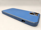 Husa Iphone 13 Luxury piele ecologica, antisoc Albastru