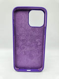Husa Iphone 13 Pro Max silicon moale, MagSafe, Interior catifelat Mov