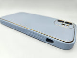 Husa Iphone 12 Luxury piele ecologica, antisoc , margini anti alunecare Lilla