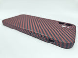 Husa Iphone 12 tip Kevlar , Protectie butoane si camere Visiniu