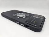 Husa Iphone 12 Pro Max silicon , MagSafe, decupaj logo , protectie camere Negru