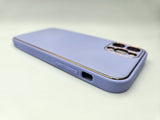Husa Iphone 12 Pro Luxury piele ecologica, margini anti alunecare, antisoc Lilla