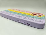Husa Iphone 12 Pro Max silicon moale, Pop It , protectie camere Multicolor