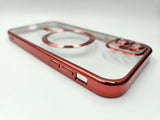 Husa Iphone 11 din silicon moale, MagSafe, Protectie Camere Rosu