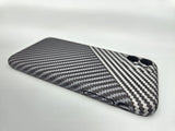 Husa Iphone 11 tip Kevlar , Protectie butoane, aspect carbon Alb