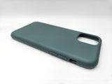 Husa Iphone 11 Pro din silicon moale, protectie butoane, interior material textil Verde