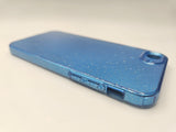 Husa Iphone 7  din silicon moale model cu sclipici , protectie camere Albastru