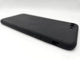 Husa Iphone 8 Plus silicon solid, protectie camere si butoane,interior material textil Negru