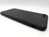 Husa Iphone 7 Plus silicon solid, protectie camere si butoane,interior material textil Negru
