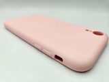 Husa Iphone XR silicod solid, protectie camere si butoane,interior material textil Roz