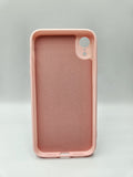Husa Iphone XR silicod solid, protectie camere si butoane,interior material textil Roz