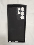 Husa Samsung S23 Ultra silicon, interior material textil Negru