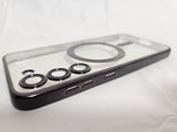 Husa Samsung S23 Plus silicon moale, MagSafe, Protectie Camere Negru