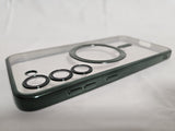 Husa Samsung S23 Plus silicon moale, MagSafe, Protectie Camere Verde