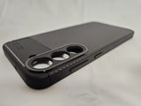 Husa Samsung S23 Plus silicon, protectie camere si butoane, textura carbon Negru