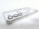Husa Samsung S23  silicon moale, MagSafe, Protectie Camere Argintiu