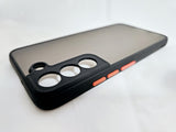 Husa Samsung S22 silicon,spate matuit antizgarieturi, protectie camere Negru