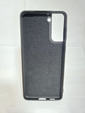 Husa Samsung S22 Plus silicon, protectie camere, interior material textil Negru