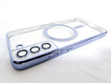 Husa Samsung S22 Plus silicon moale, MagSafe, Protectie Camere Albastru