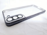 Husa Samsung S22 Plus silicon moale, spate transparent, protectie camere Negru