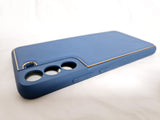 Husa Samsung S22 Plus piele ecologica, protectie camere, margini anti alunecare Albastru