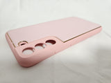 Husa Samsung S22 Plus piele ecologica, protectie camere, margini anti alunecare Roz