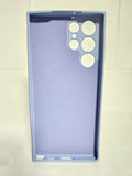 Husa Samsung S22 Ultra silicon moale, protectie camere, interior material textil Lila