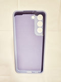 Husa Samsung S21 FE silicon, protectie camere, interior material textil Lila
