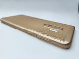 Husa Samsung S9 Plus plastic cu perforatii, protectie camera si butoane Auriu