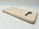 Husa Samsung S10 silicon moale, protectie camere si butoane, interior material textil Crem