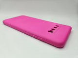 Husa Samsung S10 Plus silicon moale,protectie camere, interior material textil Roz