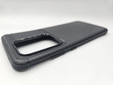 Husa Samsung S20 Ultra silicon, protectie camere si butoane, textura carbon Negru
