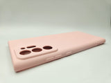 Husa Samsung Note 20 Ultra silicon, protectie camere si butoane, interior material textil Roz