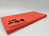 Husa Samsung Note 20 Ultra silicon, protectie camere si butoane, interior material textil Rosu