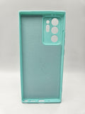 Husa Samsung Note 20 Ultra silicon, protectie camere si butoane, interior material textil Turcoaz