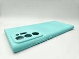 Husa Samsung Note 20 Ultra silicon, protectie camere si butoane, interior material textil Turcoaz