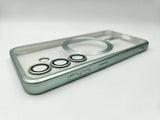 Husa Samsung S24 Plus  silicon moale, MagSafe, Protectie Camere Verde