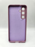 Husa Samsung S24 Plus  silicon moale , protectie butoane, interior material textil Mov