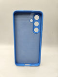 Husa Samsung S24 Plus  silicon moale , protectie butoane, interior material textil Albastru