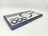 Husa Samsung S24 Ultra  silicon moale, MagSafe, Protectie Camere Albastru inchis